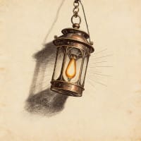 Antique lantern illustrating clarity and guidance for those overwhelmed by spiritual books.